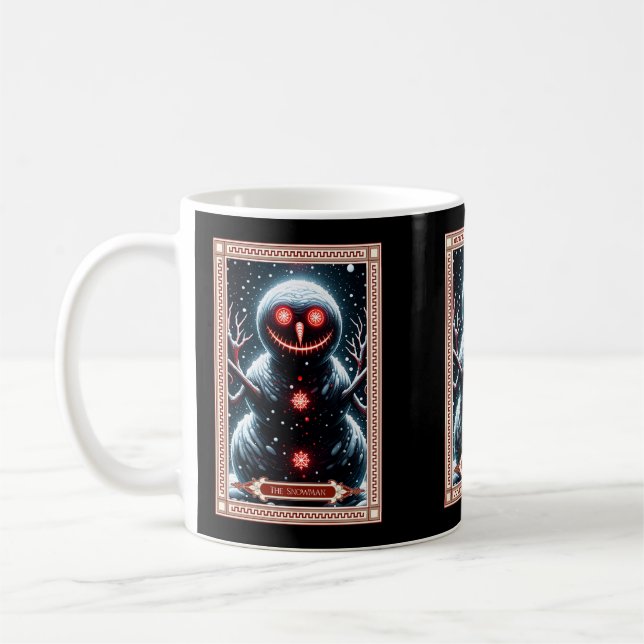 The Snowman Tarot Card Coffee Mug (Left)