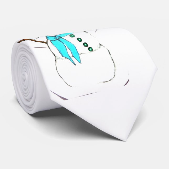 THE SNOWMAN tie (Rolled)