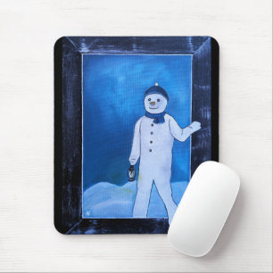 The Snowman's Escape Painting by Alfred Fox Mouse Pad