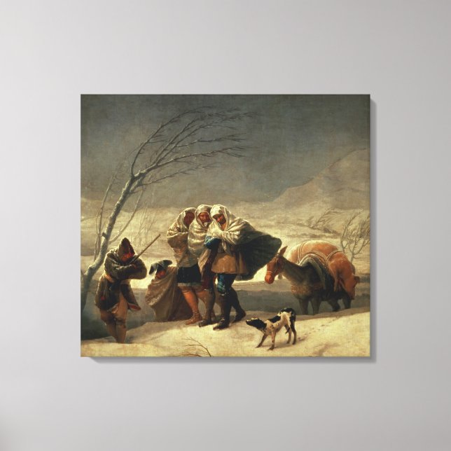 The Snowstorm, 1786-87 Canvas Print (Front)