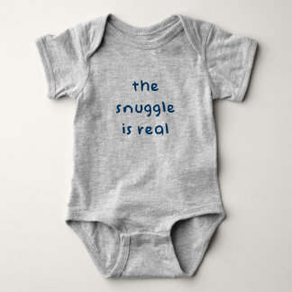 The Snuggle is Real - Cute Baby Bodysuit