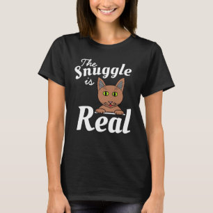 The Snuggle is Real Cute Cat T Shirt