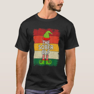 The Sober Elf Matching Group Christmas Party Pajam T-Shirt