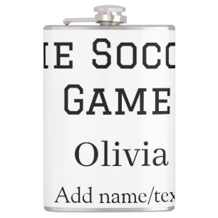 the soccer game football name fifa world cup year hip flask