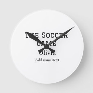 the soccer game football name fifa world cup year  round clock