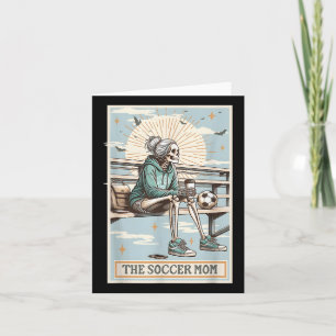 The Soccer Mum Skeleton Tarot Card, Soccer Mum Mot Card