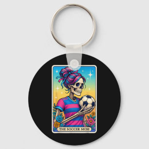 The Soccer Mum Tarot Card Key Ring