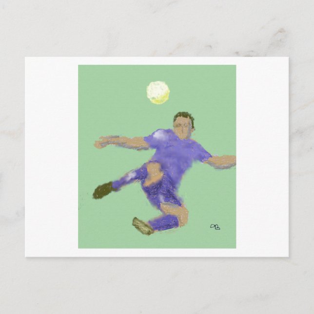 The Soccer Play Art Postcard (Front)
