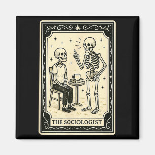 The Sociologist Tarot Card Halloween Soky Gothic Magnet