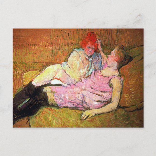 The Sofa by Toulouse-Lautrec Postcard (Front)
