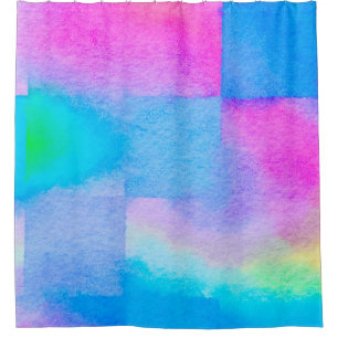 The soft Art nice Color splashes. Surface design s Shower Curtain