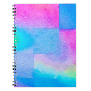 The soft Art nice Colour splashes. Surface design Notebook