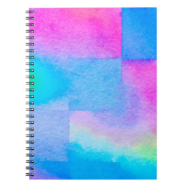 The soft Art nice Colour splashes. Surface design  Notebook (Front)