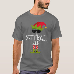 The Softball Elf Matching Family Group Christmas G T-Shirt
