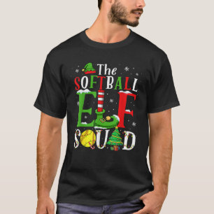 The Softball Elf Squad Matching Softball Player Xm T-Shirt