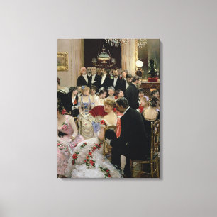 The Soiree, c.1880 Canvas Print