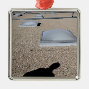 The solar day lighting system metal tree decoration