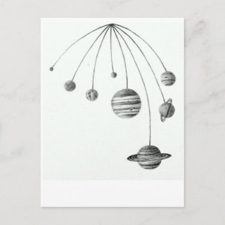 The Solar System Print Postcard