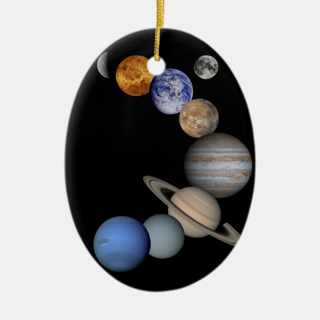 The solar system range our planets ceramic tree decoration (Front)