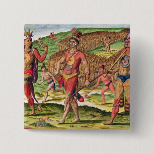 The Soldiers of Outina Marching to Cut 15 Cm Square Badge