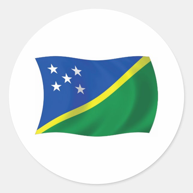 The Solomon Islands Flag Sticker (Front)