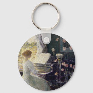 The Sonata by Frederick Childe Hassam Key Ring