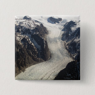 The Sondrestrom Glacier in Greenland 15 Cm Square Badge