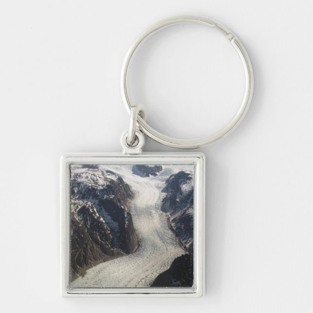 The Sondrestrom Glacier in Greenland Key Ring (Front)