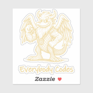 The Song of Ducks and Dra Custom-Cut Vinyl Sticker