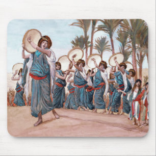 "The Songs of Joy", Jewish Art Gift Mouse Pad