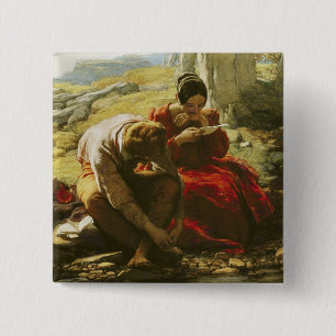 The Sonnet, 1839 (oil on panel) 15 Cm Square Badge
