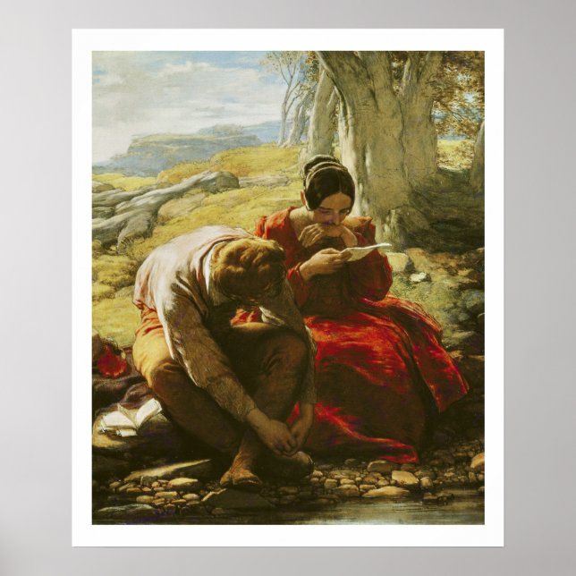 The Sonnet, 1839 (oil on panel) Poster (Front)