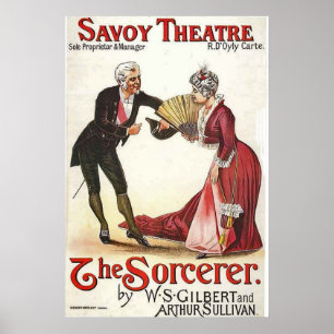The Sorcerer Revival.~ Savoy Theatre London 1884 Poster