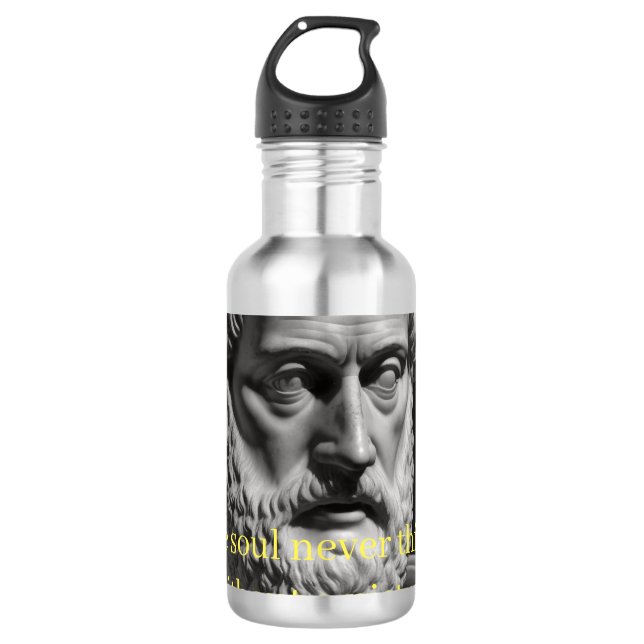 The soul never thinks without a picture 532 ml water bottle (Front)