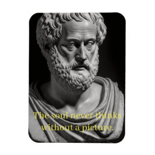 The soul never thinks without a picture magnet