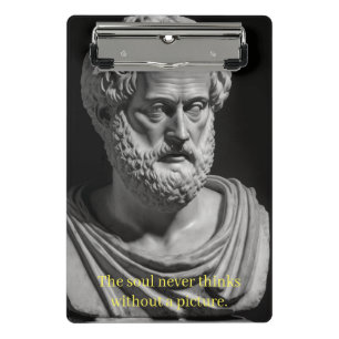 The soul never thinks without a picture mini clipboard