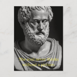 The soul never thinks without a picture postcard