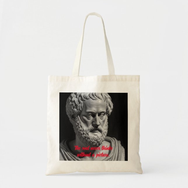 The soul never thinks without a picture tote bag (Front)