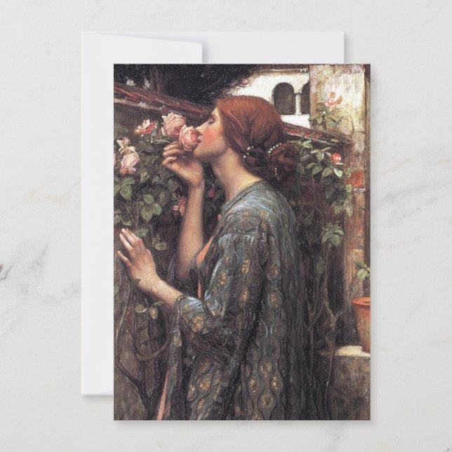 The Soul of the Rose (by John William Waterhouse) Card (Front)