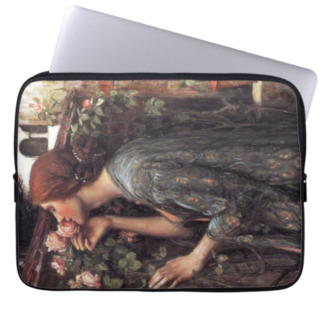 The Soul of the Rose (by John William Waterhouse) Laptop Sleeve (Front)