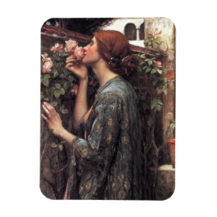 The Soul of the Rose (by John William Waterhouse) Magnet