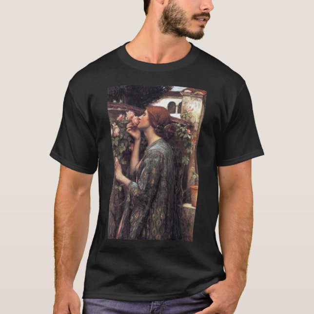 The Soul of the Rose (by John William Waterhouse) T-Shirt (Front)