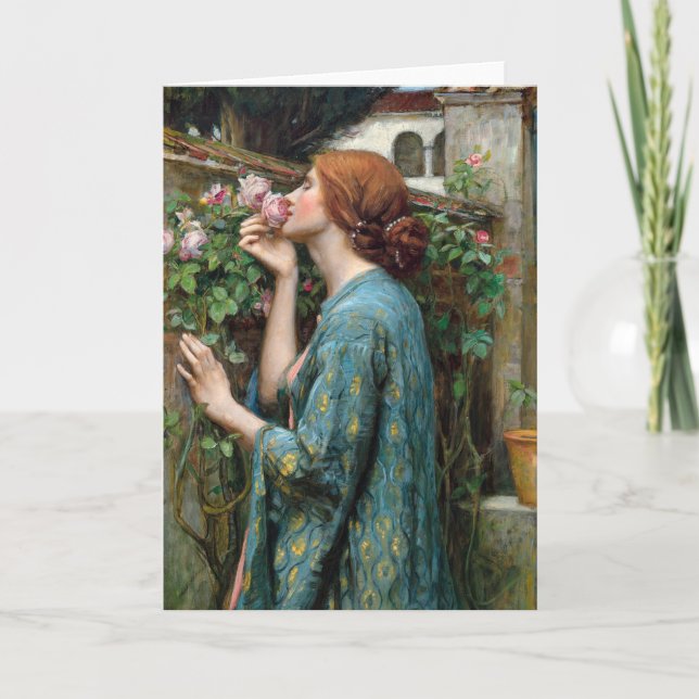 The Soul of the Rose | John William Waterhouse Card (Front)