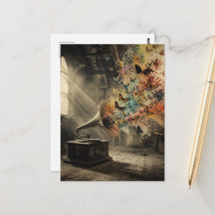 The Sound of Butterflies in the Attic Postcard
