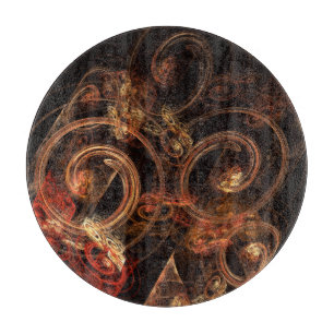 The Sound of Music Abstract Art Circle Cutting Board