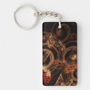 The Sound of Music Abstract Art Key Ring
