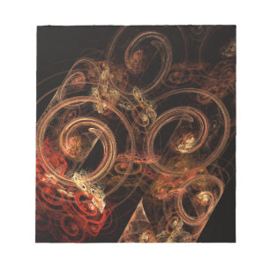 The Sound of Music Abstract Art Notepad