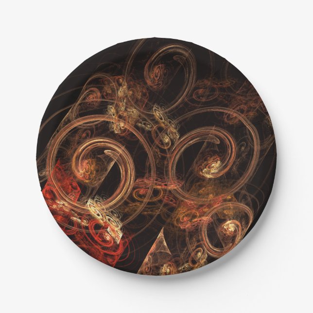 The Sound of Music Abstract Art Paper Plate (Front)