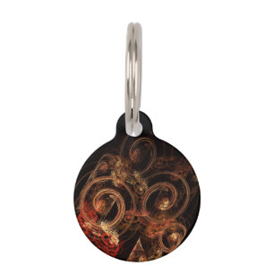 The Sound of Music Abstract Art Round Pet Tag