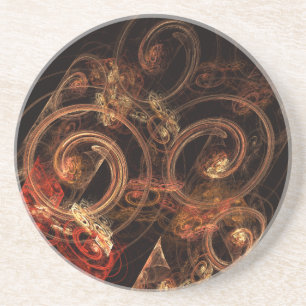 The Sound of Music Abstract Art Sandstone Coaster